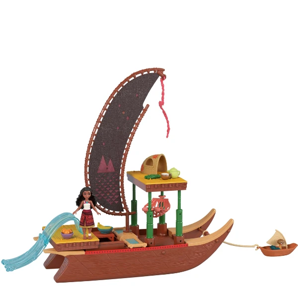 Set de joacă disney „moana 2” canoe de aventură cu păpușă și accesorii 2