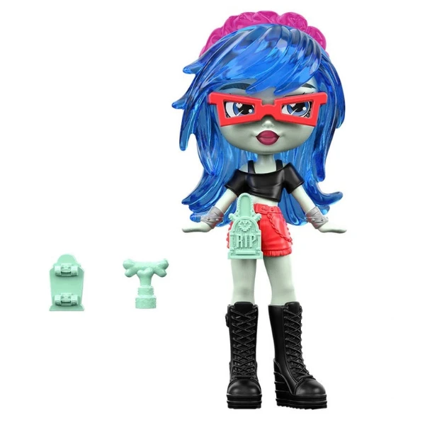 Figurină surpriză monster high cu accesorii, în as. 13
