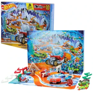 Calendar advent hot wheels, 10 mașinuțe 1:64 și 14 accesorii Thumbnail 2