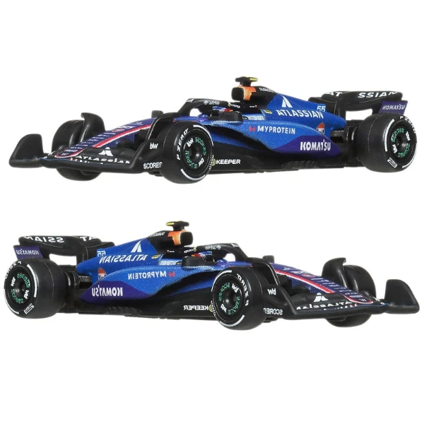1:64 набор машинок formula 1 atlassian williams racing hot wheels premium, 2 шт 2