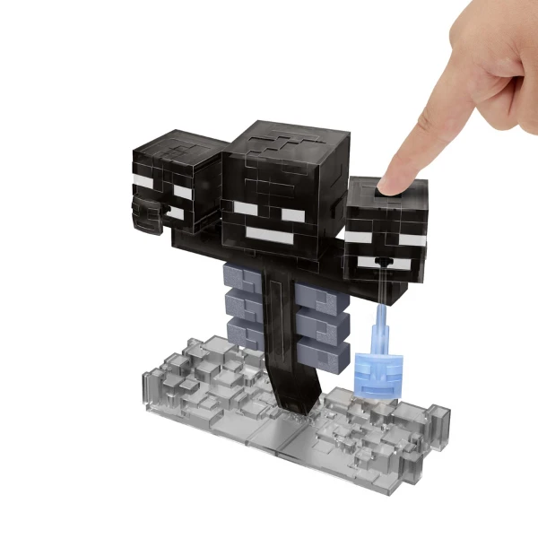 Figurină interactivă „wither” minecraft, lumini, sunete și 2 accesorii cu lansare 6
