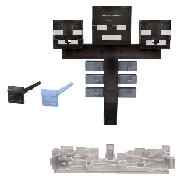 Figurină interactivă „wither” minecraft, lumini, sunete și 2 accesorii cu lansare 3