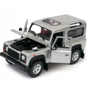 Коллекционный автомобиль land rover defender 1:24 welly Thumbnail 5