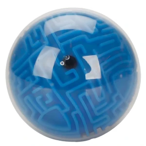 Puzzle „labirint 3d” cu bilă metalică, 10 cm Thumbnail 2