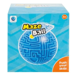 Puzzle „labirint 3d” cu bilă metalică, 10 cm Thumbnail 3