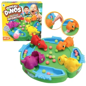 Joc de masă „dinozaurii flămânzi” cu bile colorate, pentru 2–4 jucători