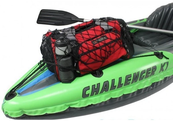 Intex надувной каяк “challenger k1” с веслами и насосом, 274x76x33 см, до 100 кг 6