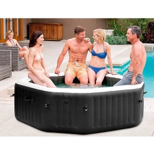Intex надувной спа джакузи “jet &amp; bubble deluxe” 201×71см, 795л, 4-х местный Thumbnail 5