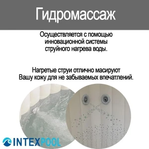 Intex надувной спа джакузи “jet &amp; bubble deluxe” 201×71см, 795л, 4-х местный Thumbnail 20