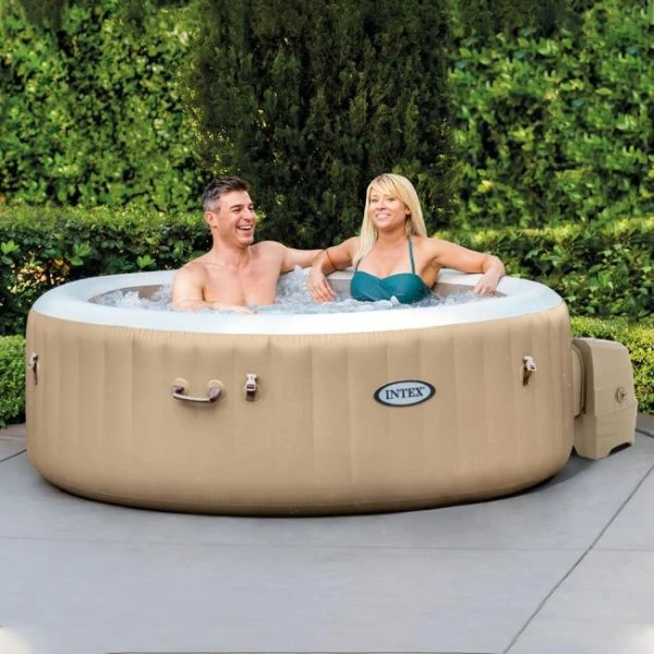 Intex надувной спа джакузи “bubble massage” 196х71см, 795л, 4-х местный 4