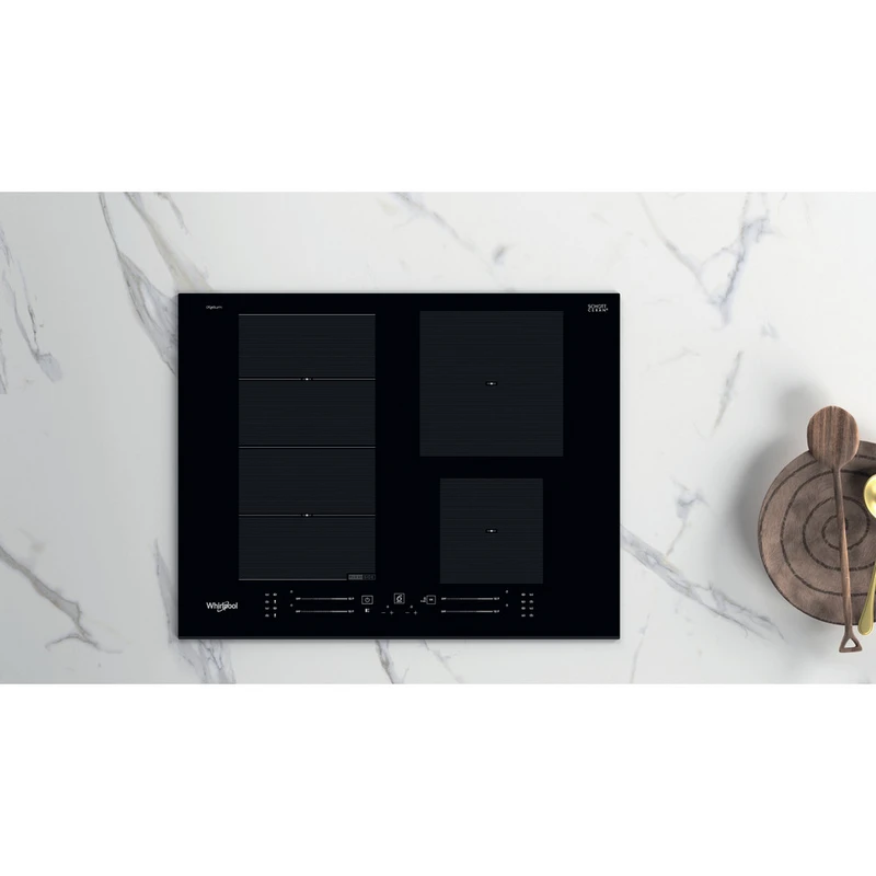 Индукционная варочная панель whirlpool wf s9365 bf/ixl, чёрный 2