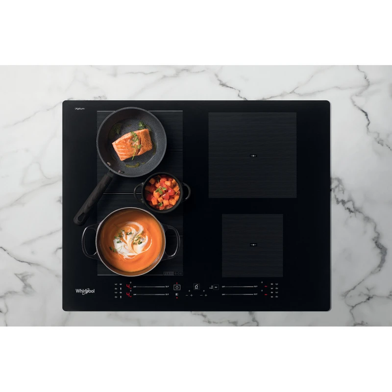 Индукционная варочная панель whirlpool wf s9365 bf/ixl, чёрный 7