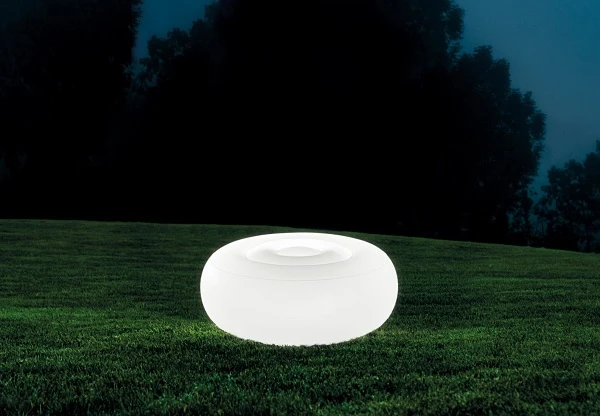 Intex puf gonflabil cu lumină led 86х33 cm pe baterii, cu încărcare usb 4