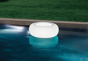 Intex puf gonflabil cu lumină led 86х33 cm pe baterii, cu încărcare usb Thumbnail 6