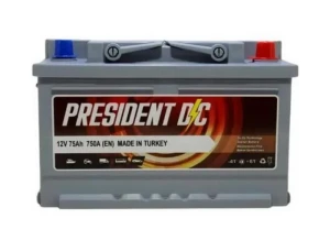 Acumulator auto president 75 ah