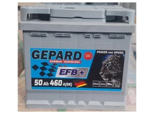 Acumulator auto gepard 50 ah 460a efb start stop