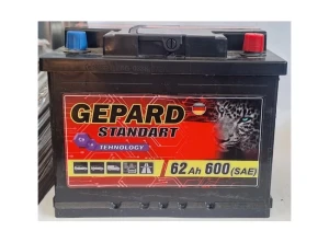 Acumulator auto gepard standart 62 ah 600a