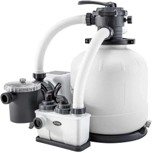 Intex pompă de filtrare cu nisip și generator de clor "krystal clear qx2600", rezervor de nisip 55 kg, capacitate 10000 l/oră
