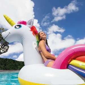 Intex plută-saltea gonflabilă “unicorn gigant" cu mânere, 251x163x145 cm, până la 200 kg, 14+ Thumbnail 2