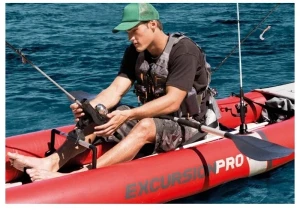 Intex caiac gonflabil “excursion pro k2” cu vâsle și pompă, 384x94x46 cm, până la 180 kg Thumbnail 3