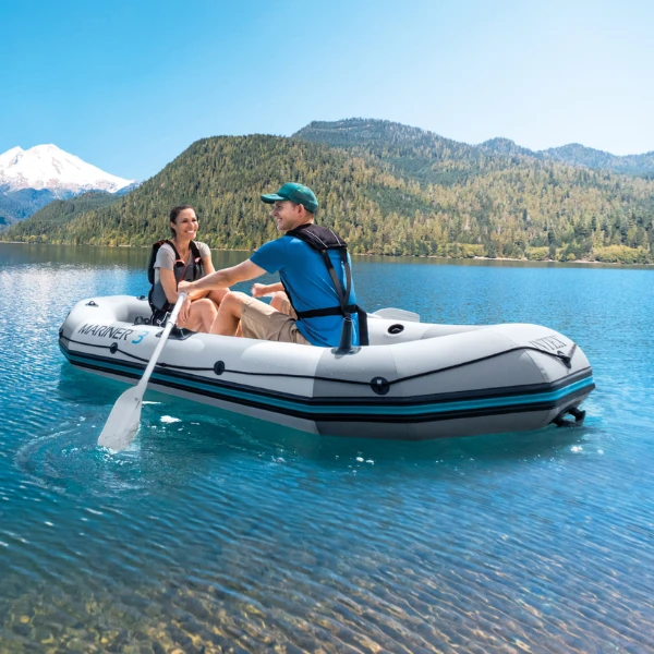 Intex надувная лодка “mariner 3” с веслами и насосом, 297x127x46 см, до 400 кг 3