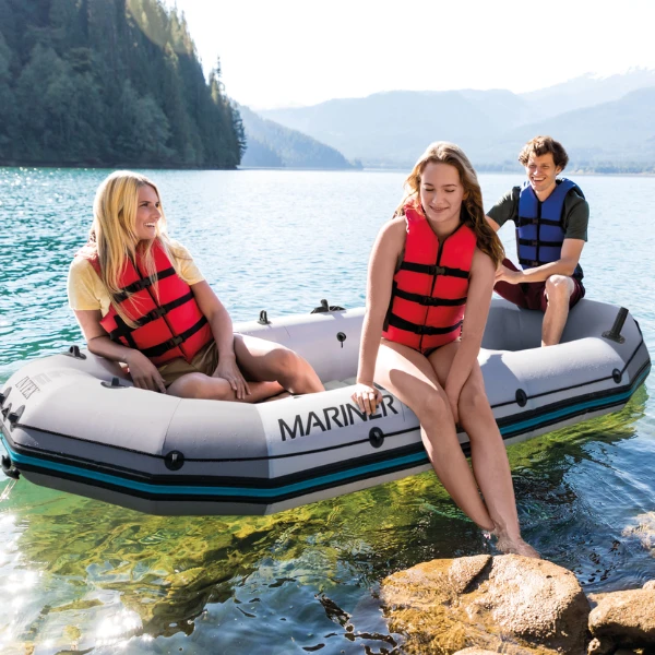 Intex надувная лодка “mariner 3” с веслами и насосом, 297x127x46 см, до 400 кг 15