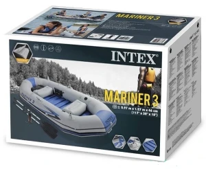 Intex надувная лодка “mariner 3” с веслами и насосом, 297x127x46 см, до 400 кг Thumbnail 6