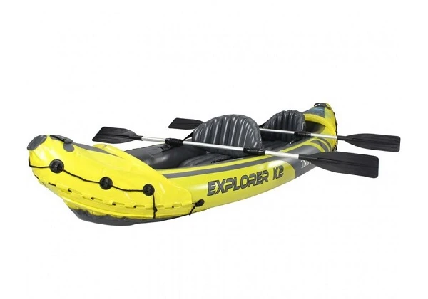 Intex caiac gonflabil “explorer k2” cu vâsle și pompă, 312x91x51 cm, până la 180 kg 6