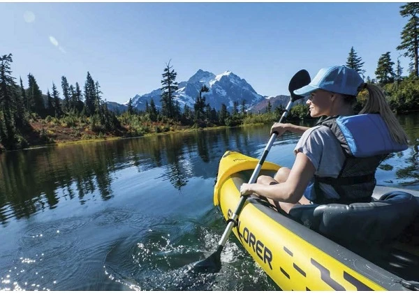 Intex caiac gonflabil “explorer k2” cu vâsle și pompă, 312x91x51 cm, până la 180 kg 4