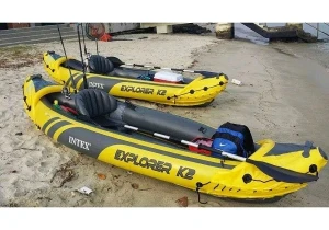 Intex caiac gonflabil “explorer k2” cu vâsle și pompă, 312x91x51 cm, până la 180 kg Thumbnail 7