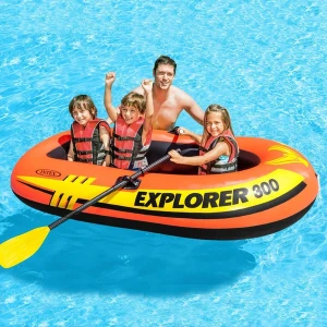 Intex надувная лодка “explorer 300” с веслами и насосом, 211x117x41 см, до 186 кг, 6+ Thumbnail 3