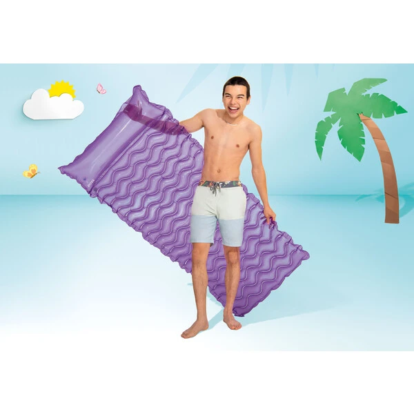 Intex saltea de înot gonflabilă cu tetieră "val" 229х86 cm,  până la 100 kg, 3 culori 8