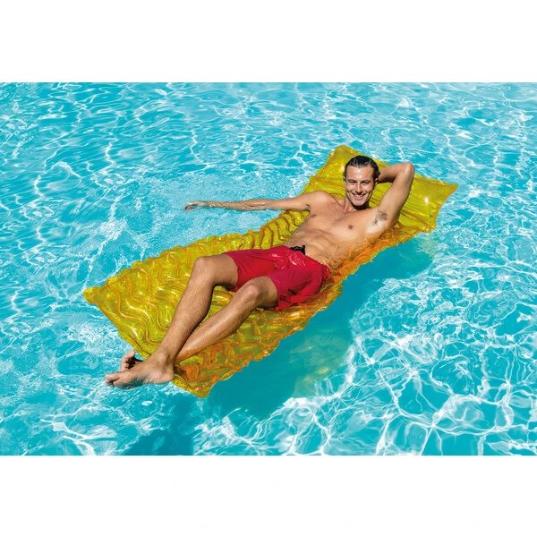 Intex saltea de înot gonflabilă cu tetieră "val" 229х86 cm,  până la 100 kg, 3 culori 7