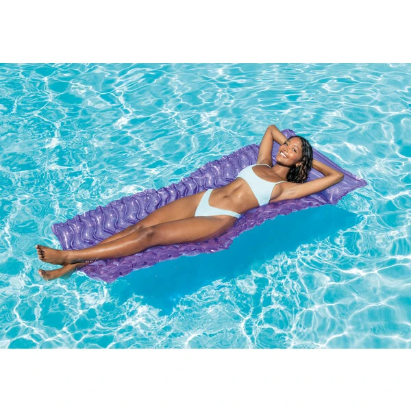 Intex saltea de înot gonflabilă cu tetieră "val" 229х86 cm,  până la 100 kg, 3 culori 6