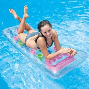 Intex saltea de înot gonflabilă cu geam 188×71 cm, până la 100 kg, 2 culori Thumbnail 2