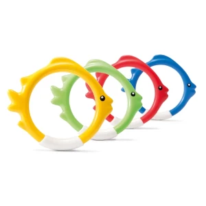 Intex set de joc subacvatic "inele - peștișori", 6+, 4 culori în set