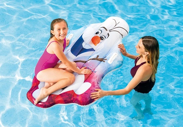 Intex plută-saltea gonflabilă “olaf” cu mânere, 140х104 cm, până la 40 kg, 3+ 4