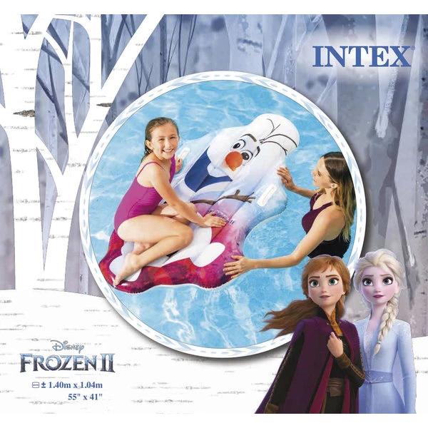 Intex plută-saltea gonflabilă “olaf” cu mânere, 140х104 cm, până la 40 kg, 3+ 3