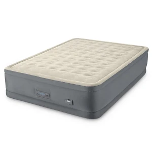 Intex pat gonflabil “velur comfort-plush” 152x203x46 cm cu pompă încorporată 220v, până la 272 kg