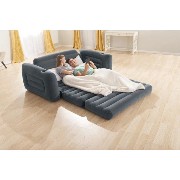Intex canapea velur 224x203x66cm 2