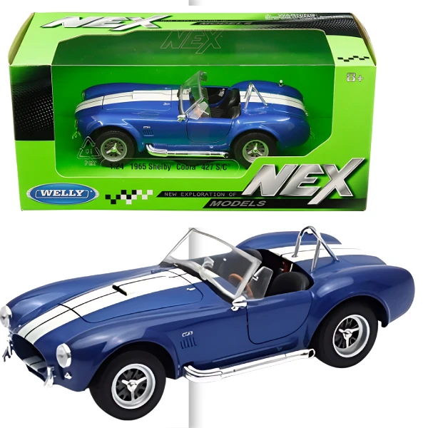 Коллекционный автомобиль shelby cobra 427 s/c 1965 1:24 welly 2