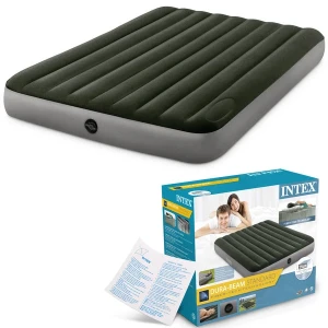 Intex надувной матрас “velur downy” 152x203x25 см co встроенным ножным насосом, до 272 кг Thumbnail 3