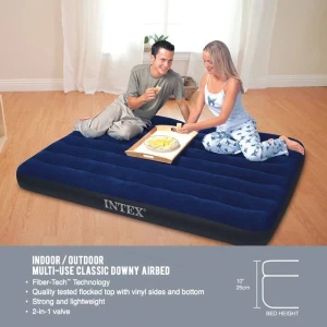 Intex надувной матрас “velur classic” 137×191×25 см, до 272 кг Thumbnail 2