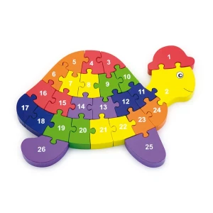 Puzzle 3d din lemn "broasca țestoasă"