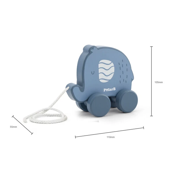 Каталка на веревке "слон" 4