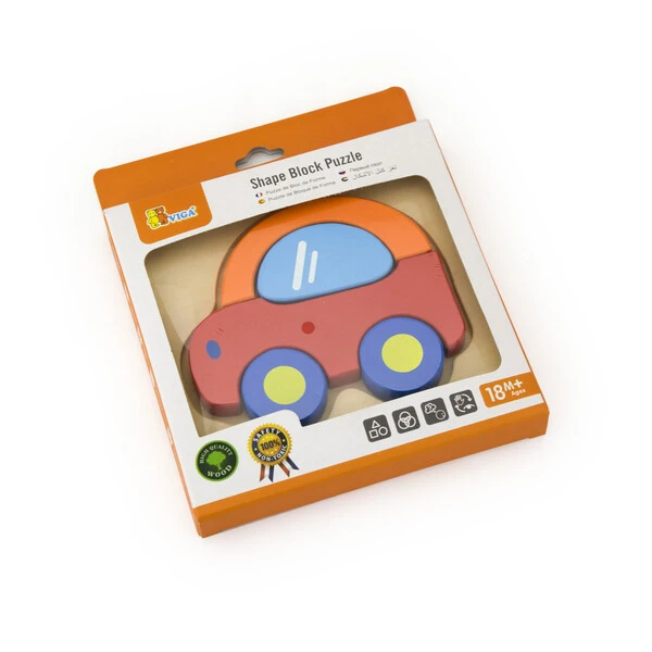 Mini puzzle cu diferite forme “automobil” 4