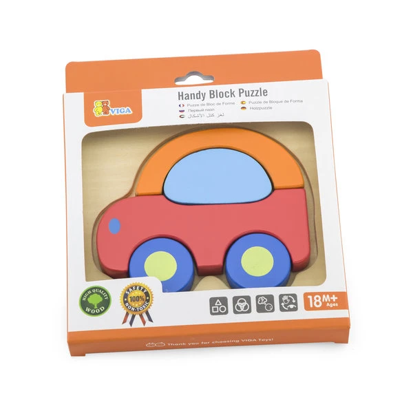 Mini puzzle cu diferite forme “automobil” 2