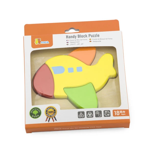 Mini puzzle cu diferite forme "avion" 2