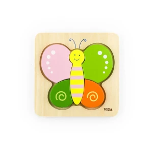 Mini puzzle cu diferite forme "fluture"