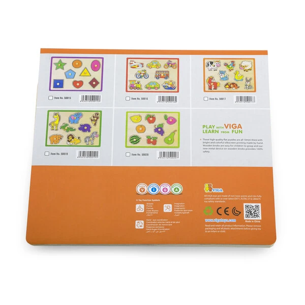 Puzzle din lemn cu buton „mijloace de transport" 3